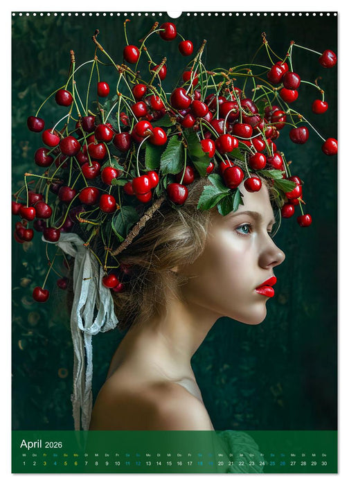Süße Früchte - Fruchtiger Kalender voller Hutkreationen (CALVENDO Premium Wandkalender 2026)