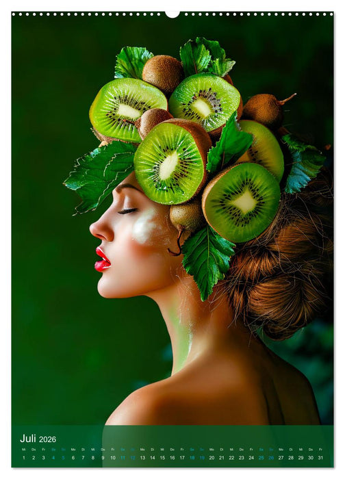 Süße Früchte - Fruchtiger Kalender voller Hutkreationen (CALVENDO Premium Wandkalender 2026)