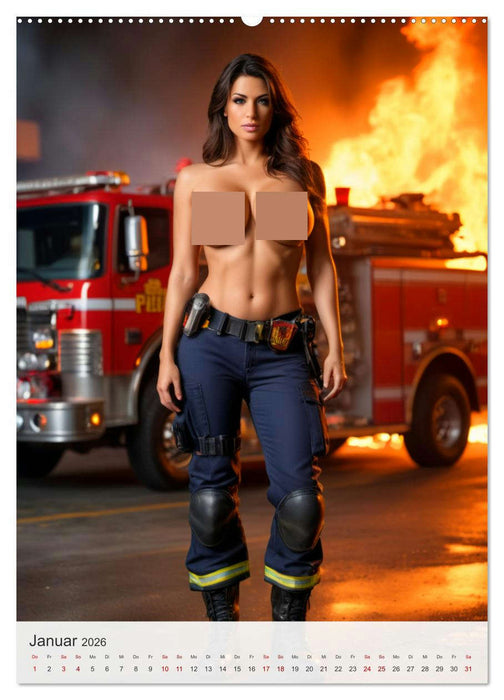 Heiße Heldinnen - Stärke und Hingabe (CALVENDO Wandkalender 2026)