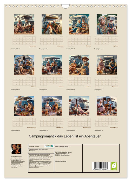 Campingromantik das Leben ist ein Abenteuer (CALVENDO Wandkalender 2026)