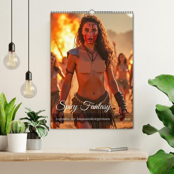 Spicy Fantasy - Legenden der Amazonenkriegerinnen (CALVENDO Wandkalender 2026)
