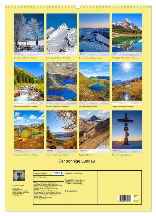 Der sonnige Lungau (CALVENDO Wandkalender 2026)