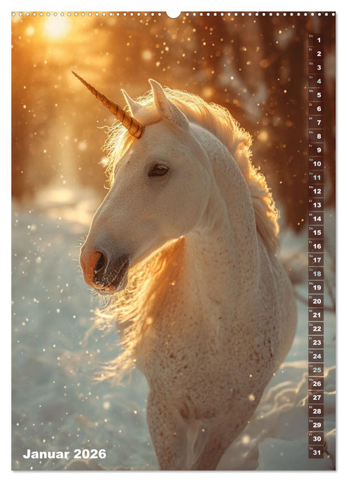 Märchenhafte Einhornreise - Ein Jahr voller Magie (CALVENDO Wandkalender 2026)