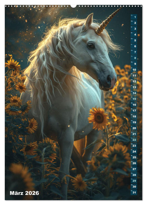 Märchenhafte Einhornreise - Ein Jahr voller Magie (CALVENDO Wandkalender 2026)