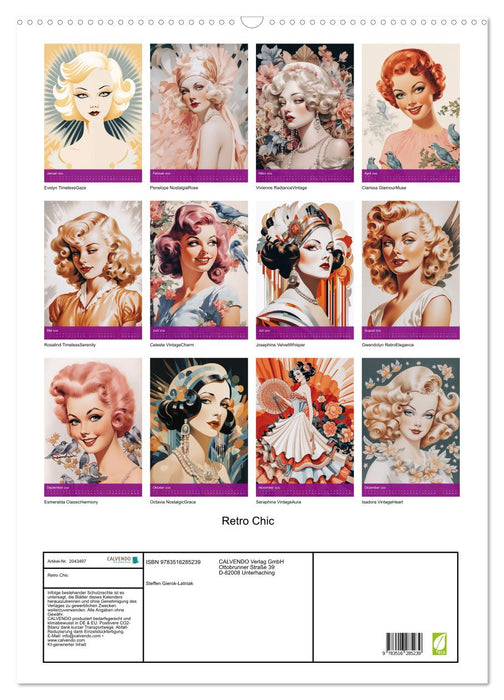 Retro Chic (CALVENDO Wandkalender 2026)