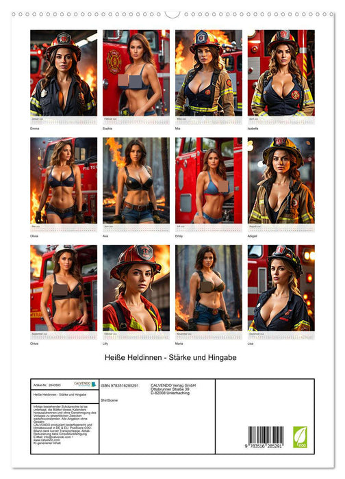 Heiße Heldinnen - Stärke und Hingabe (CALVENDO Premium Wandkalender 2026)