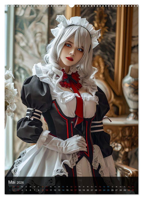 Anime-Girls - Japanische Kawaii-Schönheiten im Anime-Stil (CALVENDO Premium Wandkalender 2026)