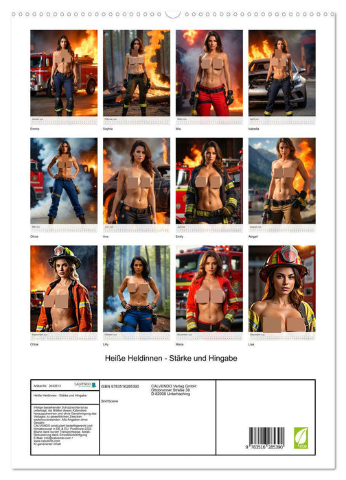 Heiße Heldinnen - Stärke und Hingabe (CALVENDO Premium Wandkalender 2026)