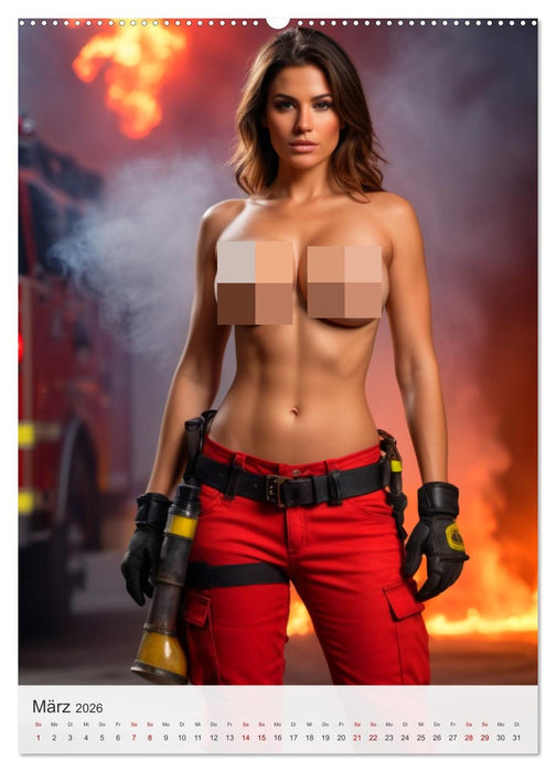 Heiße Heldinnen - Stärke und Hingabe (CALVENDO Premium Wandkalender 2026)
