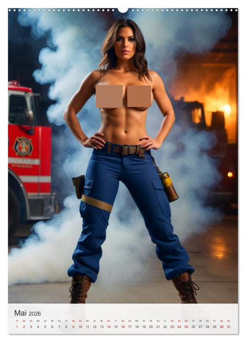 Heiße Heldinnen - Stärke und Hingabe (CALVENDO Premium Wandkalender 2026)