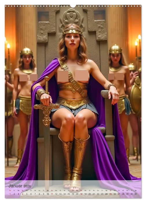 Spicy Fantasy - Legenden der Amazonenkriegerinnen (CALVENDO Premium Wandkalender 2026)