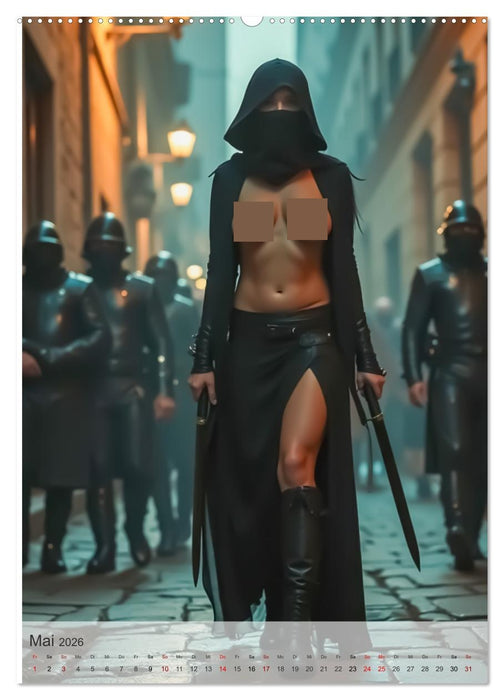 Spicy Fantasy - Legenden der Amazonenkriegerinnen (CALVENDO Premium Wandkalender 2026)