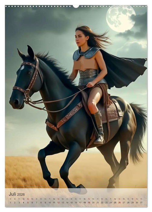 Spicy Fantasy - Legenden der Amazonenkriegerinnen (CALVENDO Premium Wandkalender 2026)