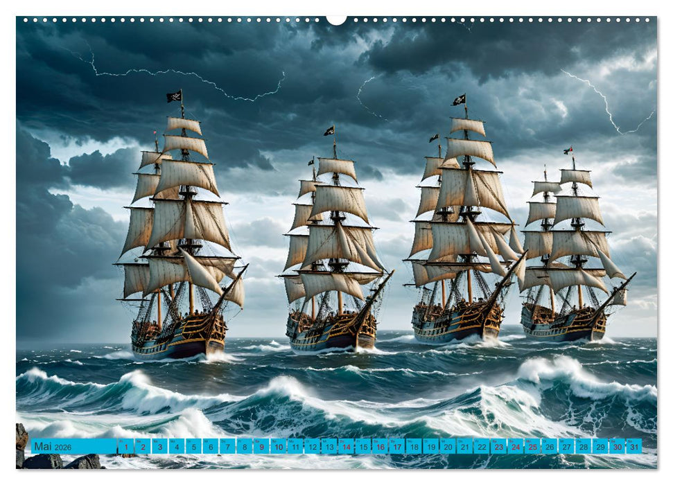 Erinnerungen an das Meer. Die Schifffahrt von einst (CALVENDO Wandkalender 2026)