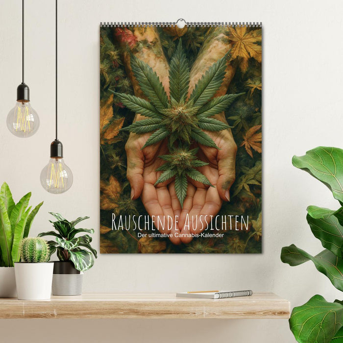 Rauschende Aussichten - Der ultimative Cannabis-Kalender (CALVENDO Wandkalender 2026)