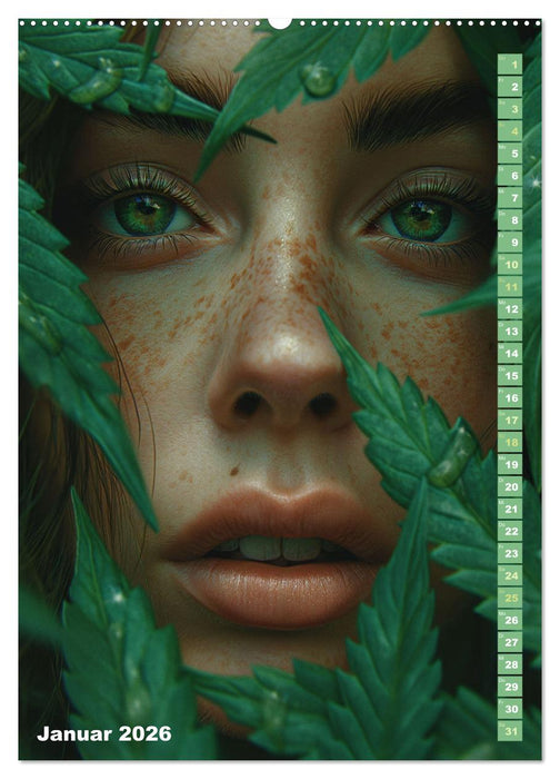 Rauschende Aussichten - Der ultimative Cannabis-Kalender (CALVENDO Wandkalender 2026)