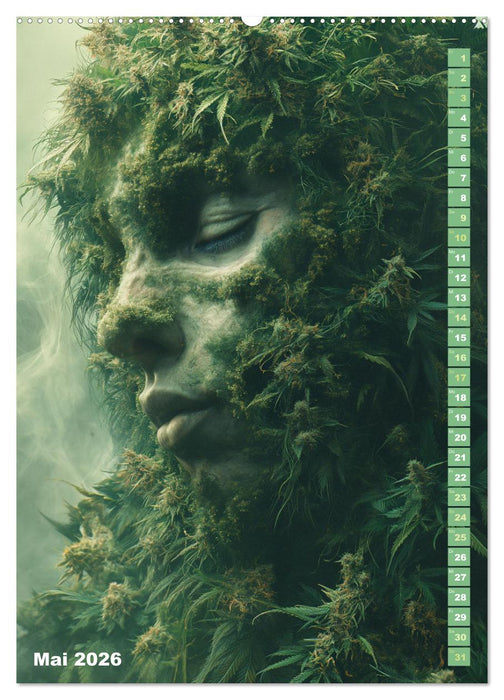 Rauschende Aussichten - Der ultimative Cannabis-Kalender (CALVENDO Wandkalender 2026)