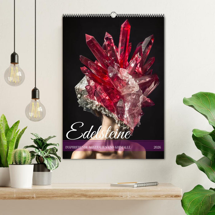 Edelsteine - Inspirierende Mineralien und Kristalle (CALVENDO Wandkalender 2026)