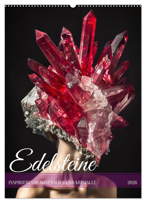 Edelsteine - Inspirierende Mineralien und Kristalle (CALVENDO Wandkalender 2026)