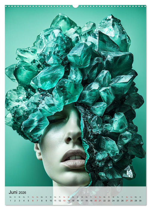 Edelsteine - Inspirierende Mineralien und Kristalle (CALVENDO Wandkalender 2026)