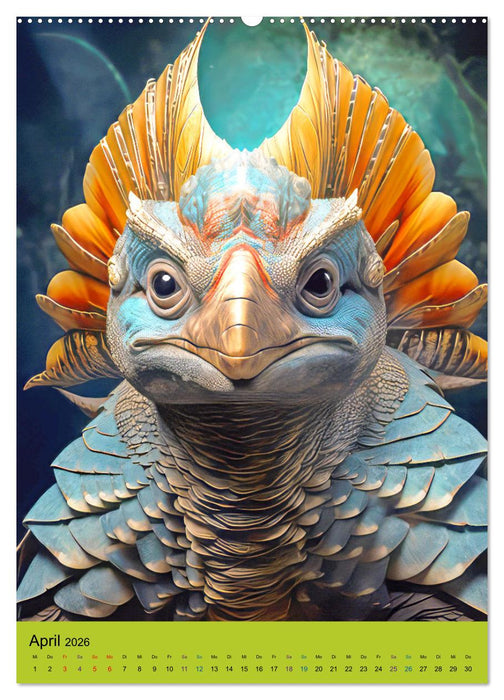 Wünsche Dir ein Tier – Humorvolle Hybridtiere (CALVENDO Premium Wandkalender 2026)