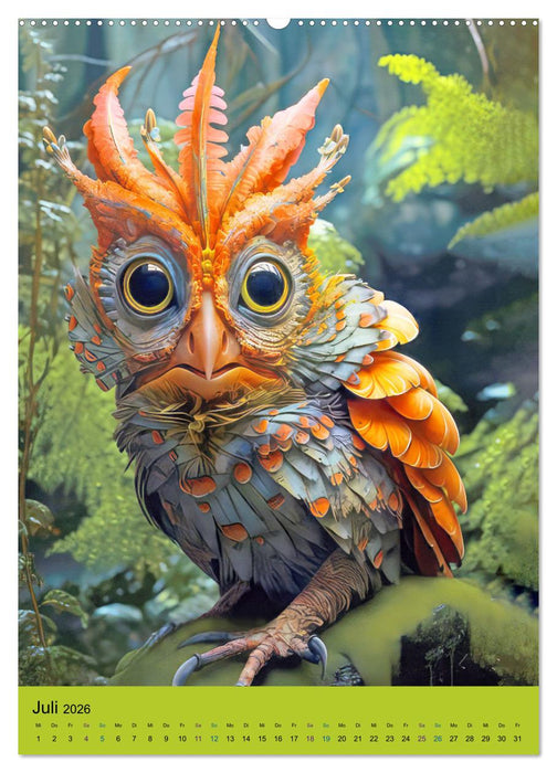 Wünsche Dir ein Tier – Humorvolle Hybridtiere (CALVENDO Premium Wandkalender 2026)