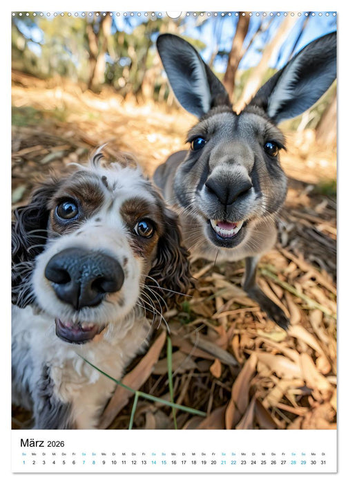 Cavalier King Charles Spaniel - Lustige Weltenreise im Selfie-Modus (CALVENDO Wandkalender 2026)