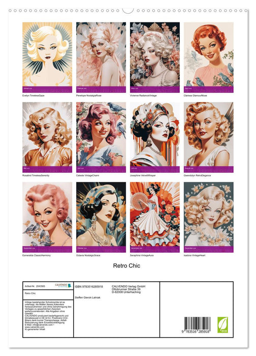 Retro Chic (CALVENDO Premium Wandkalender 2026)