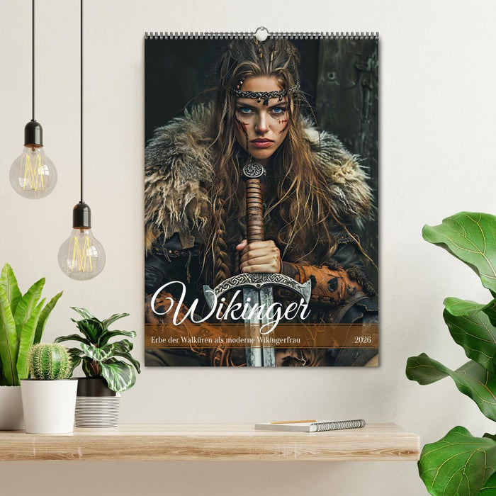Wikinger - Erbe der Walküren als moderne Wikingerfrau (CALVENDO Wandkalender 2026)