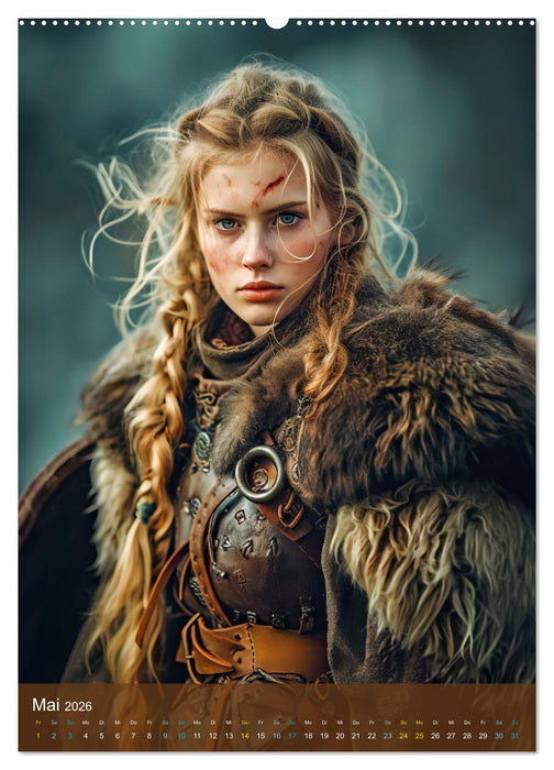 Wikinger - Erbe der Walküren als moderne Wikingerfrau (CALVENDO Wandkalender 2026)