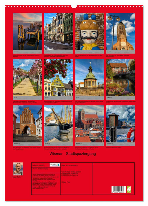 Wismar - Stadtspaziergang (CALVENDO Wandkalender 2026)
