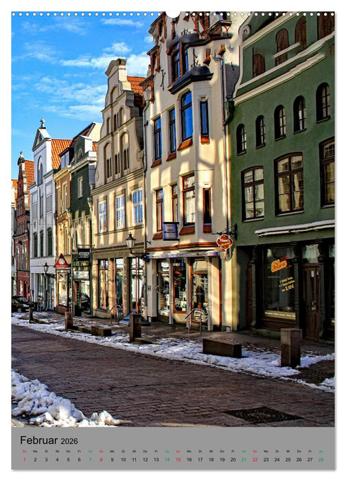 Wismar - Stadtspaziergang (CALVENDO Wandkalender 2026)