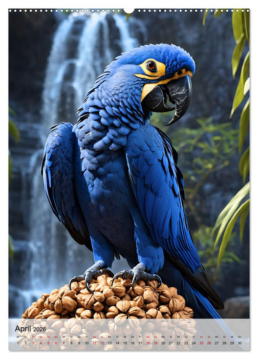 Die exotische Welt der Papageien (CALVENDO Wandkalender 2026)