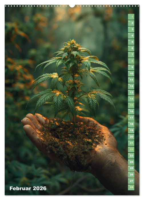Rauschende Aussichten - Der ultimative Cannabis-Kalender (CALVENDO Premium Wandkalender 2026)