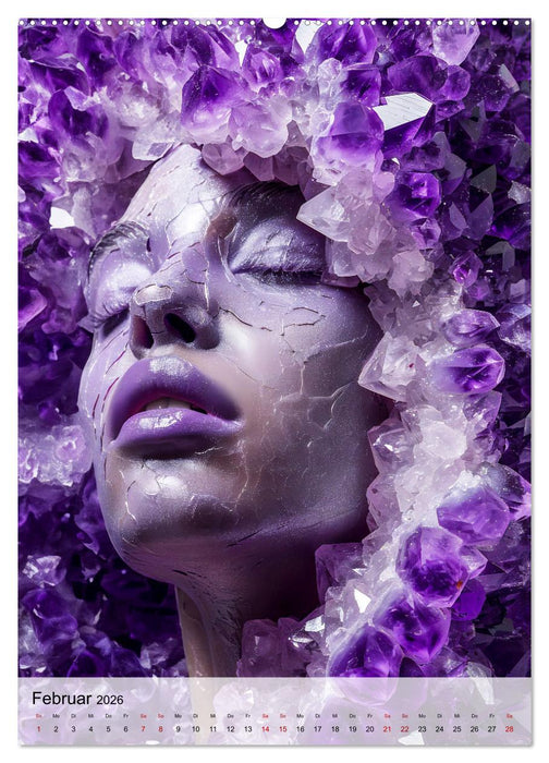 Edelsteine - Inspirierende Mineralien und Kristalle (CALVENDO Premium Wandkalender 2026)