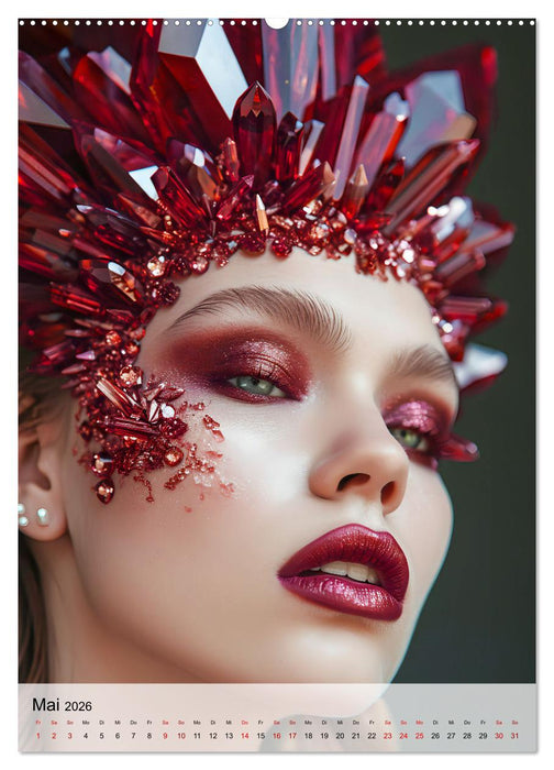 Edelsteine - Inspirierende Mineralien und Kristalle (CALVENDO Premium Wandkalender 2026)