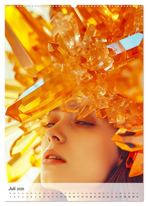 Edelsteine - Inspirierende Mineralien und Kristalle (CALVENDO Premium Wandkalender 2026)