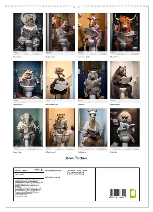 Stilles Örtchen (CALVENDO Premium Wandkalender 2026)