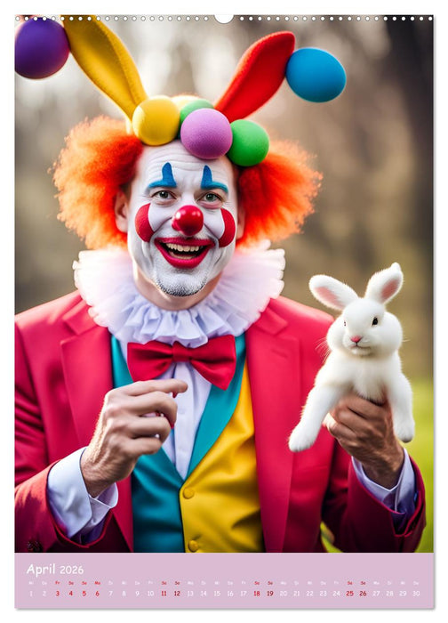 KI Clowns Mit Leichtigkeit das Leben genießen (CALVENDO Wandkalender 2026)