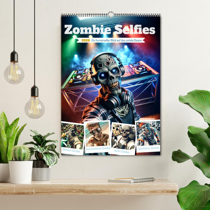 Zombie Selfies - Ein humorvoller Blick auf das untote Dasein (CALVENDO Wandkalender 2026)