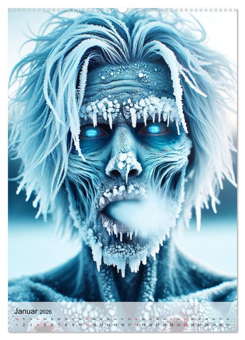 Zombie Selfies - Ein humorvoller Blick auf das untote Dasein (CALVENDO Wandkalender 2026)