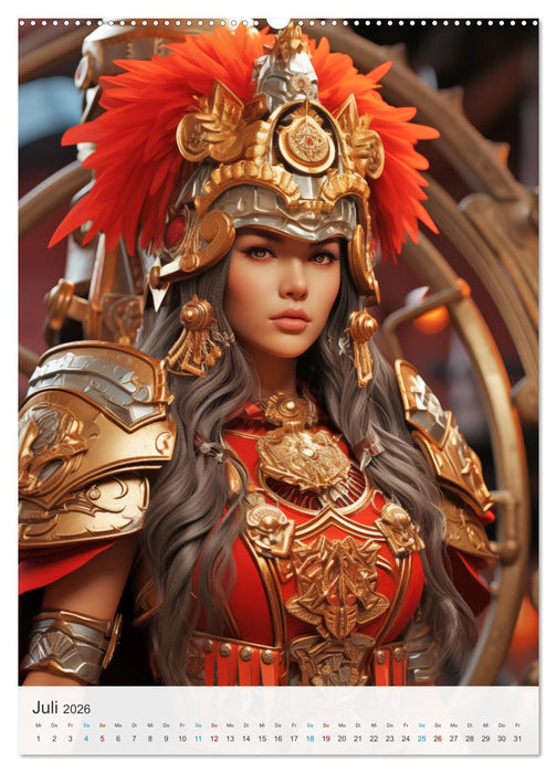 Starke Kriegerinnen (CALVENDO Premium Wandkalender 2026)