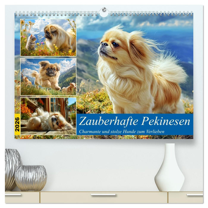 Zauberhafte Pekinesen. Charmante und stolze Hunde zum Verlieben (CALVENDO Premium Wandkalender 2026)