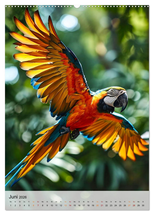 Vögel - Künstler im Flug (CALVENDO Premium Wandkalender 2026)