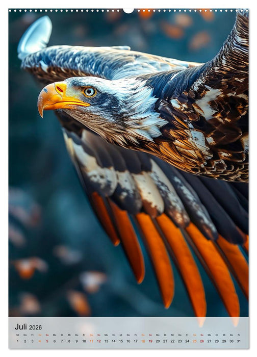 Vögel - Künstler im Flug (CALVENDO Premium Wandkalender 2026)
