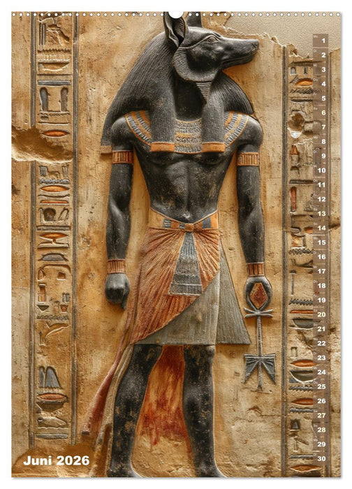 Ägyptische Algorithmen - Künstliche Intelligenz trifft auf das alte Ägypten (CALVENDO Premium Wandkalender 2026)