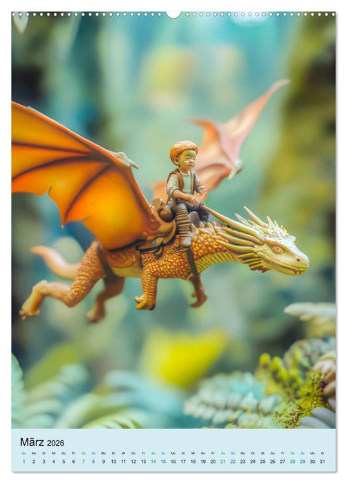 Miniaturwelten - Zauberhafte Szenerien (CALVENDO Premium Wandkalender 2026)