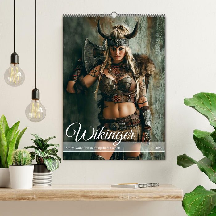 Wikinger - Stolze Walküren in Kampfbereitschaft (CALVENDO Wandkalender 2026)