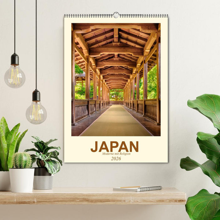 Japan - Moderne mit Religion (CALVENDO Wandkalender 2026)