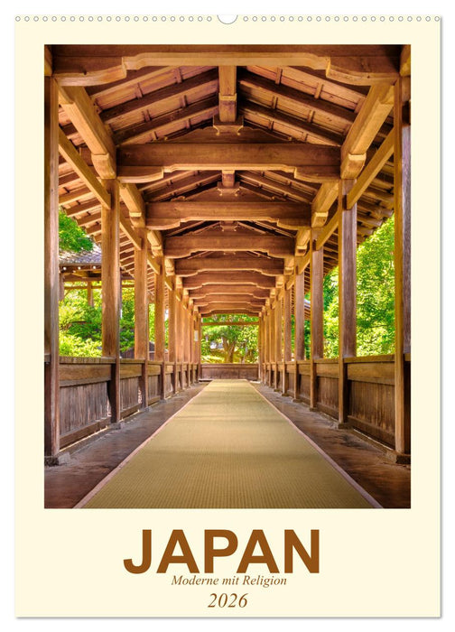 Japan - Moderne mit Religion (CALVENDO Wandkalender 2026)